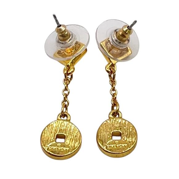 Givenchy Rhinestone x Metal Gold Necklace and Earrings - Picture 7 of 14